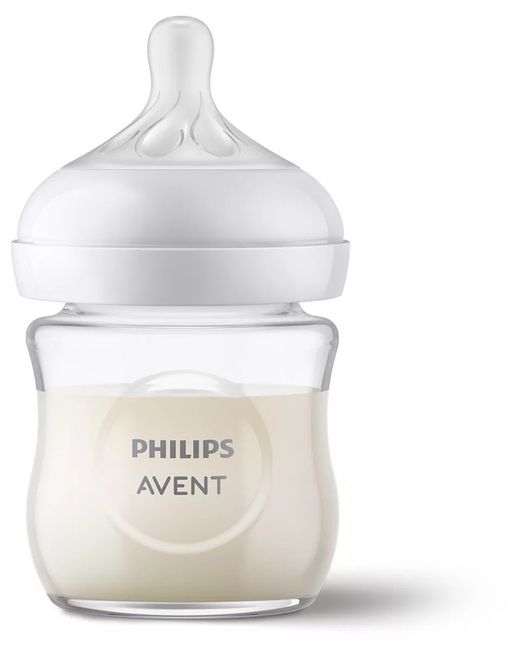 Philips Avent Mamadeira Vidro Natural Response 120ml T2 Tetina 0m+ SCY930/01