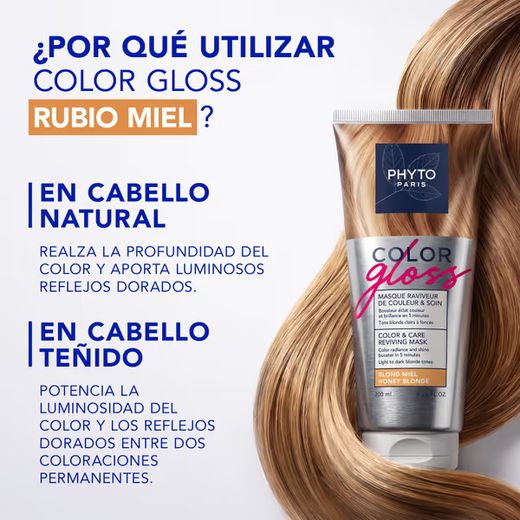 Phyto Color Gloss Mascarilla Reavivadora del Color Marrón Glacé 200 ml