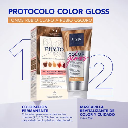 Phyto Color Gloss Mascarilla Reavivadora del Color Marrón Glacé 200 ml