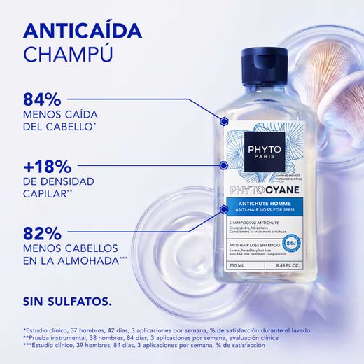 Shampoing anti-chute Phyto Phytocyane Intensive+ pour hommes 500 ml