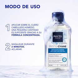 Shampoing anti-chute Phyto Phytocyane Intensive+ pour hommes 500 ml