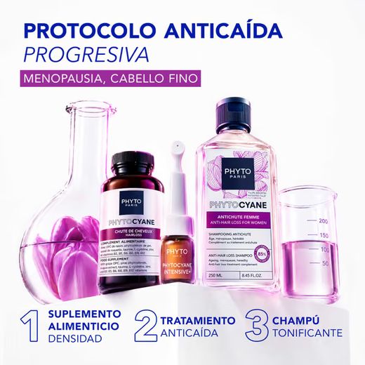 Shampoing anti-chute Phyto Phytocyane Intensive+ pour femmes 500 ml