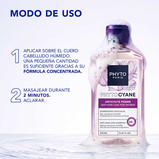 Shampoing anti-chute Phyto Phytocyane Intensive+ pour femmes 500 ml
