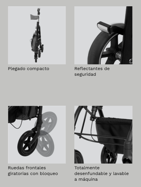 Playcare Trotteur Pliant Avec Roues Gris W4