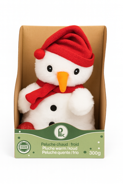 Plic Care Peluche Térmico Infantil Muñeco de Nieve Navideño 300 g