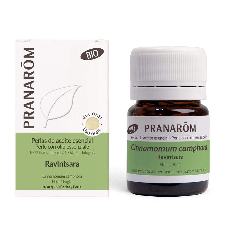 Pranarom Aceite Esencial Perlas Ravintsara Bio 60 Perlas