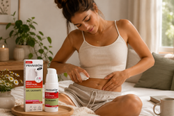 Gel calmante aromático Pranarôm para o ciclo menstrual BIO 30 ml