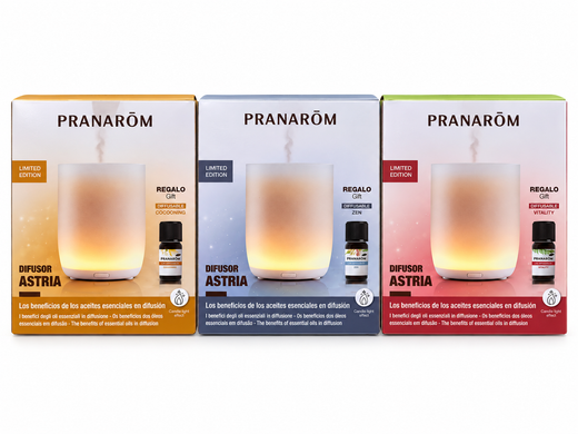 Pranarôm Difusor Astria + Sinergia de Aceites Esenciales Edición Limitada