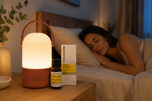 Pranarôm Pack Difusor Louma + Aromapic Mezcla para Difusión Citronela y Geranio BIO