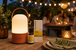 Pranarôm Pack Difusor Louma + Aromapic Mezcla para Difusión Citronela y Geranio BIO