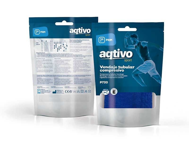 Prim Aqtivo Sport Vendaje Tubular Compresivo Azul / A