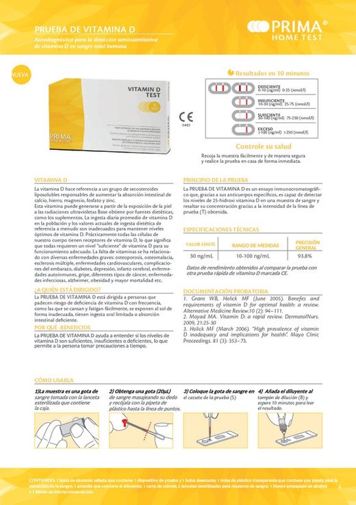 Prima Home Test Vitamina D 1 Test