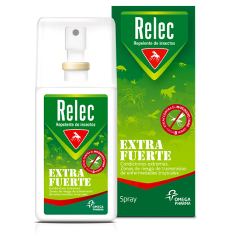 Relec Extra Fuerte Repelente de Insectos zonas tropicales 75 ml — Farmacia  Núria Pau