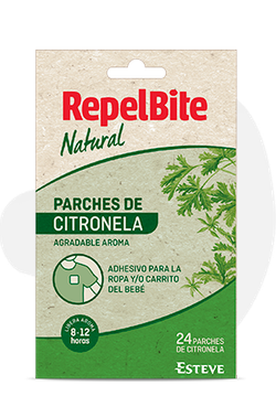 Adesivos RepelBite Naturais com Citronela, 24 unidades