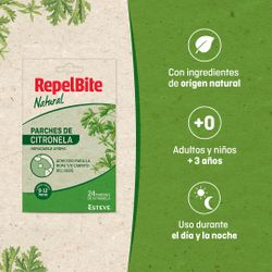 Adesivos RepelBite Naturais com Citronela, 24 unidades
