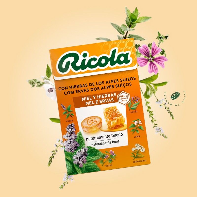 Ricola Caramelos de Miel y Hierbas 50 g