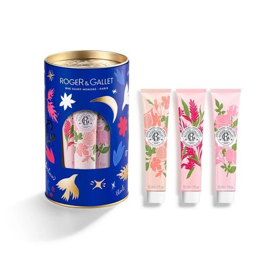 Roger & Gallet Cofre de Navidad Roger&Gallet 3 Cremas de Manos Bienestar (Fleur de Figuier, Gingembre Rouge, Rose)