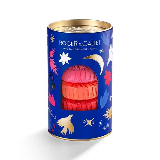 Caixa de 3 sabonetes de bem-estar Roger&Gallet (Fleur de Figuier, Ginger Rouge e Rose)