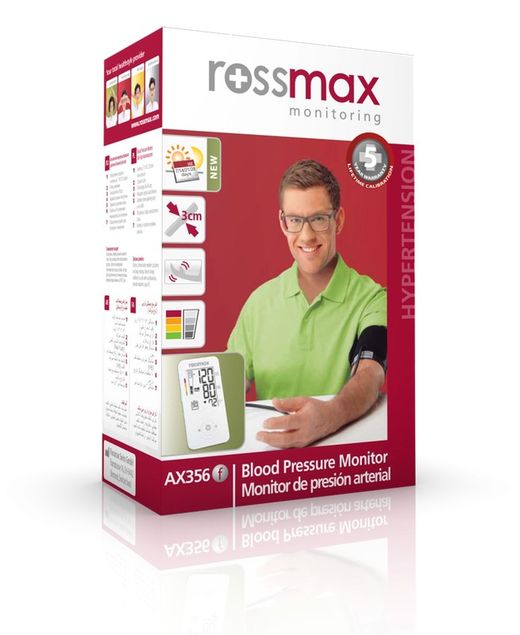 Rossmax Tensiometro Arterial Automatico de Brazo Portatil AX356f