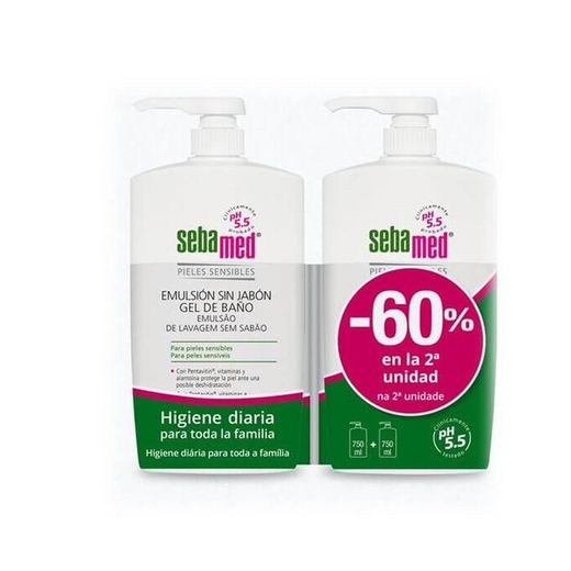 Sebamed Emulsion Sin Jabon Duplo 750 ml 2ª UNIDAD -60%
