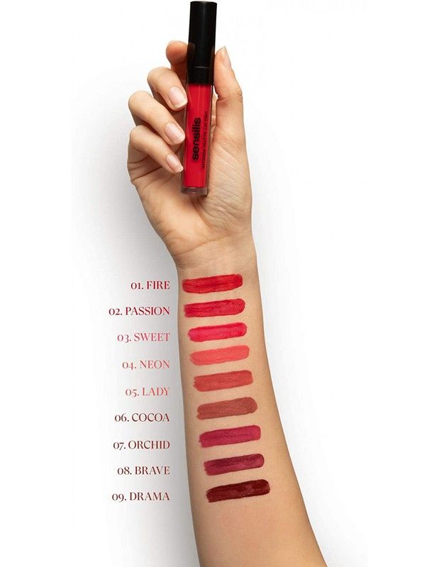 Sensilis Intense Lip Gloss Matte Lip Tint – Farbton 02 Passion Für Geschmeidige, Matte Lippen