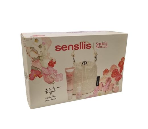 Crème de jour Sensilis Skin Glow 50 ml + Sérum 15 ml « La routine illuminatrice et hydratante » + Sac cadeau