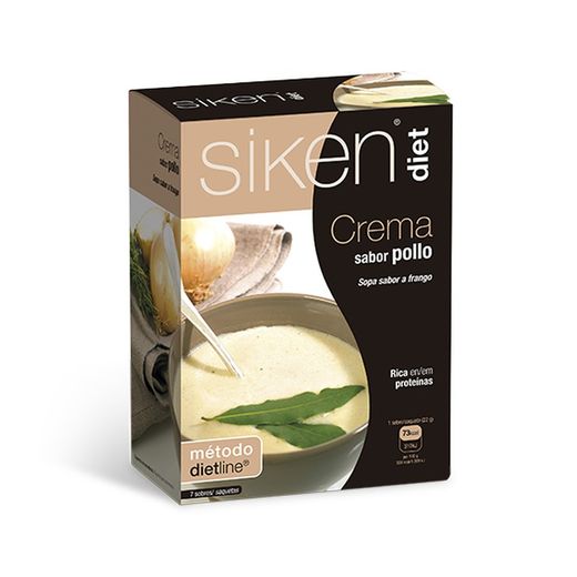 Siken Diet Cream Sabor Frango 7 Envelopes