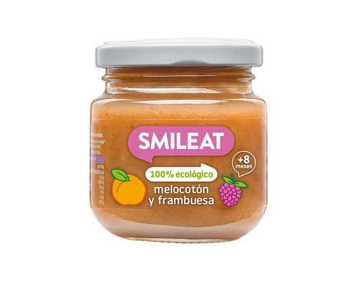 Smileat Frambuesa Y Melocoton Ecológico 130g