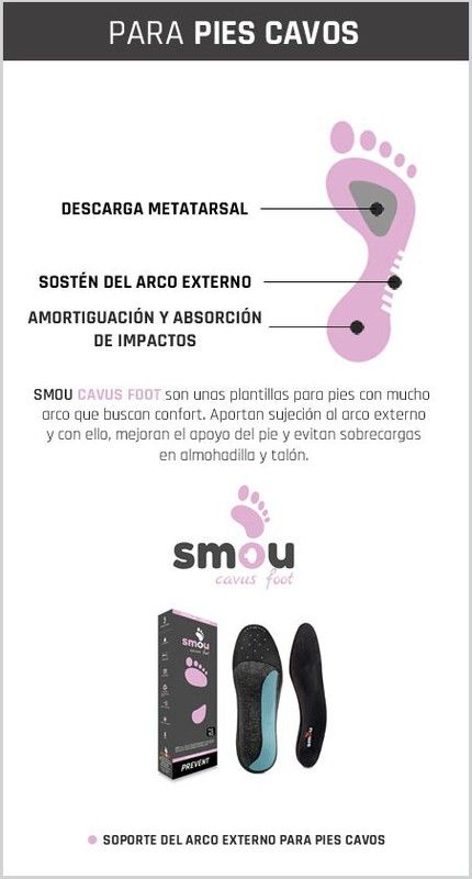 Smou Cavusfoot Plantillas Para Pies Cavos (Par)