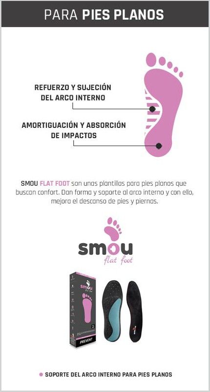 Smou Flatfoot Plantillas Para Pies Planos Mujer Y Hombre (Par)