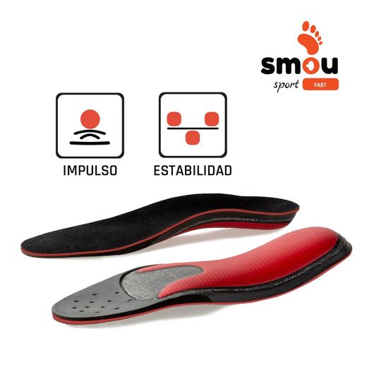 Palmilhas de espuma de memória rápida Smou Sport para esportes