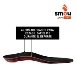 Palmilhas de espuma de memória rápida Smou Sport para esportes