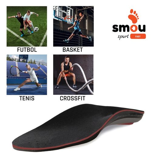 Palmilhas de espuma de memória rápida Smou Sport para esportes