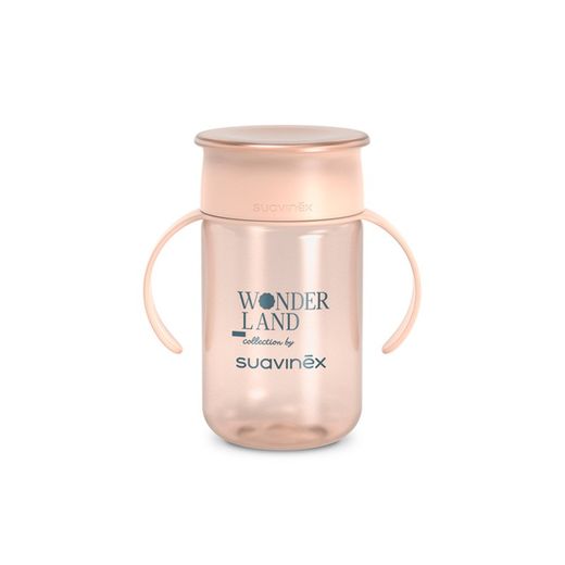 Suavinex 360º Trainer Cup Wonderland 340 ml - Verde / Rosa / Bege (+12 meses)