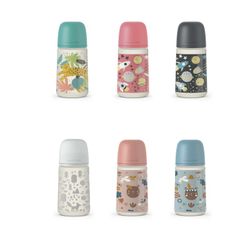 Suavinex Medium Flow Baby Bottle Prints Physiological Teat SX Pro +3m 270 ml