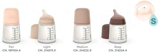 Biberon à débit lent Suavinex Zero.Zero (S) +0 Silicone 180 ml