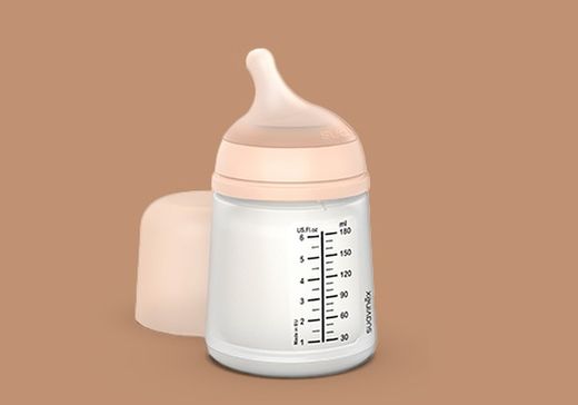 Biberon à débit lent Suavinex Zero.Zero (S) +0 Silicone 180 ml