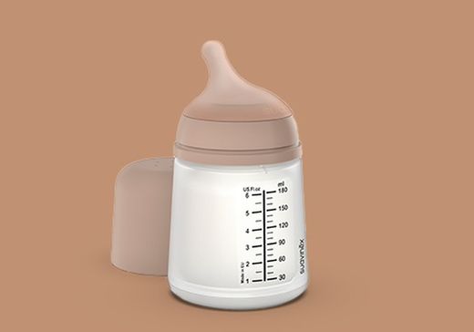 Biberon à débit lent Suavinex Zero.Zero (S) +0 Silicone 180 ml