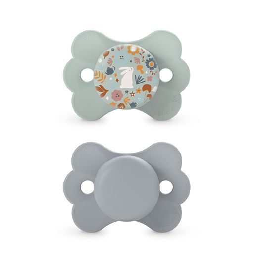 Chupeta fisiológica Suavinex em formato de borboleta para bebês de 6 a 18 meses.