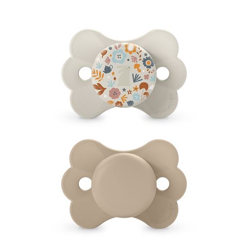 Chupeta fisiológica Suavinex em formato de borboleta para bebês de 6 a 18 meses.