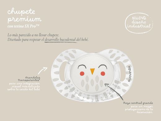 Suavinex Premium Bonhomia Chupete Tetina Fisiológica SX Pro +18 meses 1u