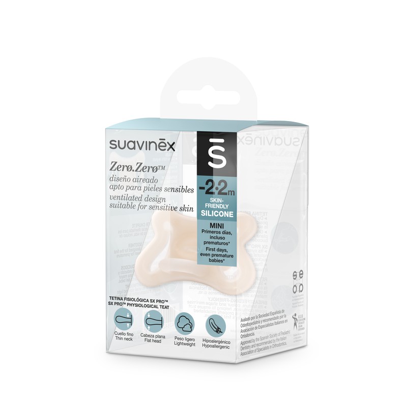 Suavinex Chupete Silicona Fisiologico 0-6m 2u — Farmacia Núria Pau