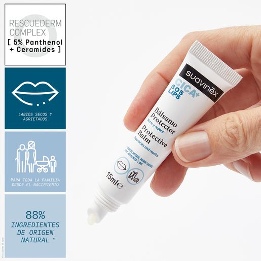 Suavinex CICA Bálsamo Protector Labios 15 ml