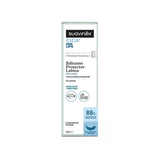 Suavinex CICA Bálsamo Protector Labios 15 ml