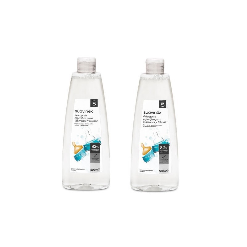 Suavinex Detergente Duplo Biberones Tetinas 2x500 ml — Farmacia Núria Pau