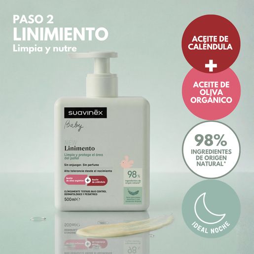 Suavinex Baby Liniment Cleansing Milk +0M 500 ml
