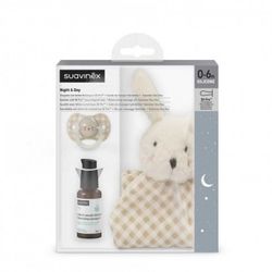 Suavinex Night & Day Chupete con Tetina Fisiologica SX Pro + Aceite de Masaje Hidratante 30 ml + Dou Dou