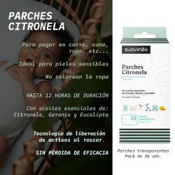 Suavinex Parches de Citronela Antimosquitos 36 Unidades