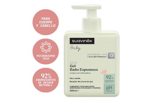 Suavinex Gel Pediátrico Espuma Shampoo 750 ml