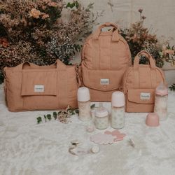 Sac à dos de maternité Suavinex Poetry grand format rose